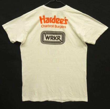 画像4: 70'S RACINE DERBY ASSN. 両面染み込みプリント シングルステッチ 半袖 Tシャツ ホワイト (VINTAGE)