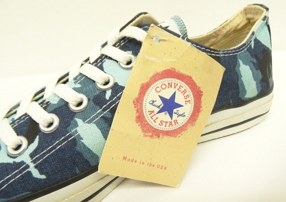 画像3: 90'S CONVERSE "ALL STAR LO" キャンバス スニーカー ブルーカモ USA製 箱付き (DEADSTOCK)