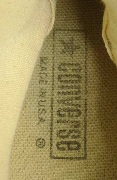 画像: 80'S CONVERSE キャンバス ハイカット スニーカー カーキ/ブラック USA製 (VINTAGE)