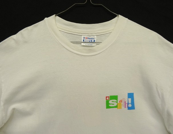 画像: 80'S APPLE "SMASH!" シングルステッチ 両面プリント 半袖 Tシャツ ホワイト USA製 (VINTAGE)