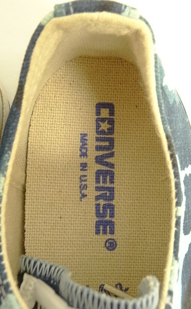 画像: 90'S CONVERSE "ALL STAR LO" キャンバス スニーカー ブルーカモ USA製 箱付き (DEADSTOCK)