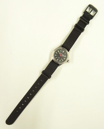 画像: LL Bean フィールドウォッチ 時計 文字盤ブラック スイス製 (VINTAGE)