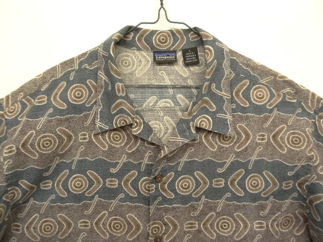 画像: 90'S PATAGONIA コットン 半袖 オープンカラーシャツ 総柄 (VINTAGE)