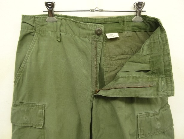 画像: 60'S アメリカ軍 US ARMY "JUNGLE FATIGUE" カーゴパンツ S-SHORT (VINTAGE)