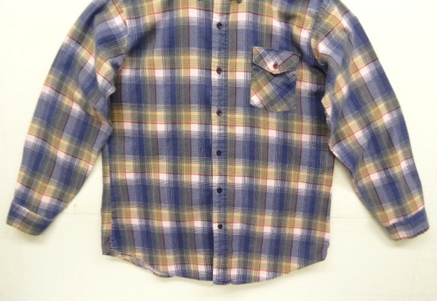 画像: 80'S SEARS プリントフランネル ワークシャツ チェック柄 (VINTAGE)