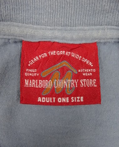 画像4: 90'S MARLBORO シングルステッチ ポケット付き 半袖 Tシャツ ブルー (VINTAGE)