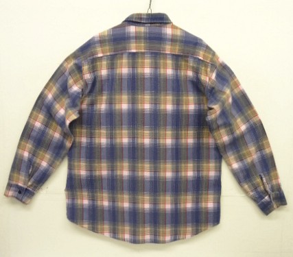 画像4: 80'S SEARS プリントフランネル ワークシャツ チェック柄 (VINTAGE)