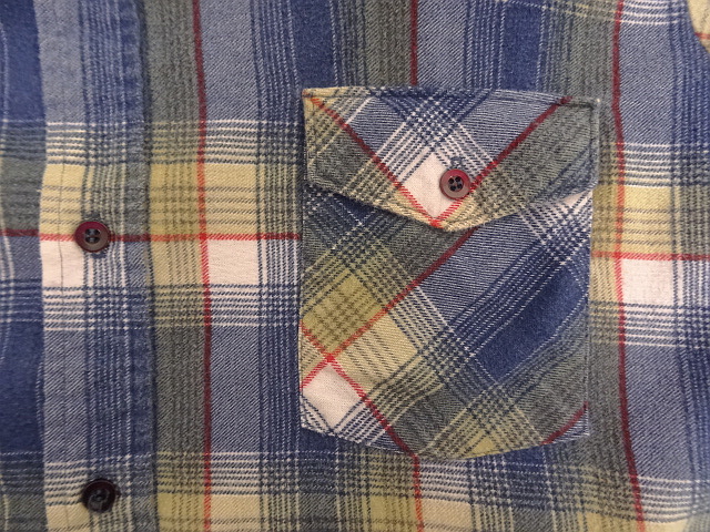 画像: 80'S SEARS プリントフランネル ワークシャツ チェック柄 (VINTAGE)