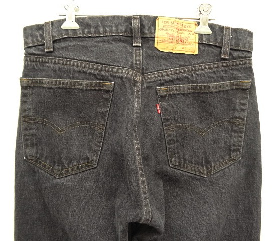画像: 80'S LEVIS 505 デニム 先染めブラック W34L30 USA製 (VINTAGE)