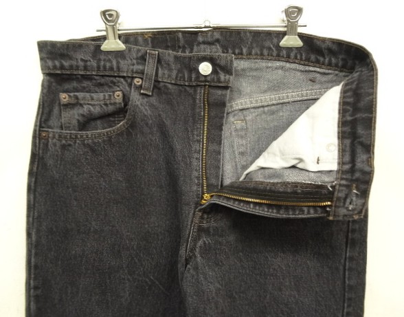 画像: 80'S LEVIS 505 デニム 先染めブラック W34L30 USA製 (VINTAGE)