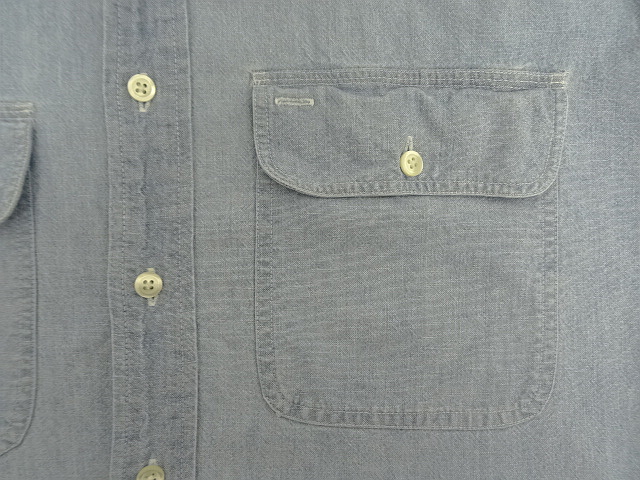 画像: 90'S GAP 旧タグ 長袖 シャンブレーシャツ ブルー (VINTAGE)
