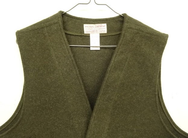 画像: C.C.FILSON "MACKINAW WOOL VEST" ウールベスト フォレストグリーン USA製 (MINT CONDITION)