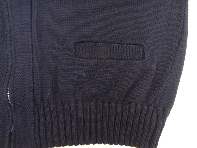 画像: 80'S SAN FRANCISCO KNITTING MILLS ウール フルジップニット ネイビー USA製 (VINTAGE)