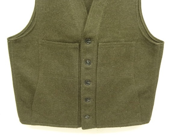 画像: C.C.FILSON "MACKINAW WOOL VEST" ウールベスト フォレストグリーン USA製 (MINT CONDITION)