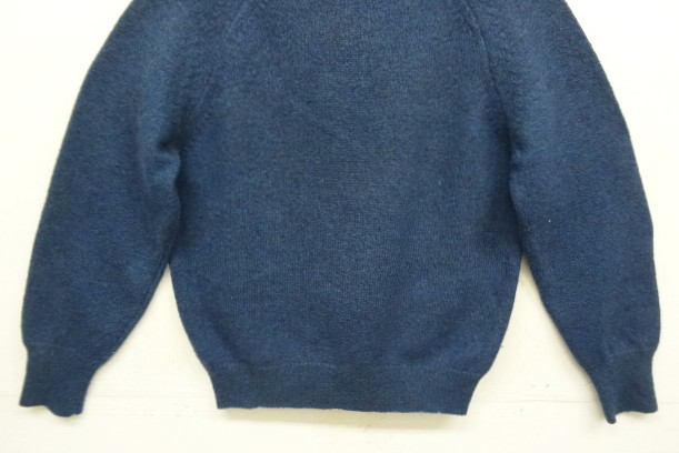 画像: 70'S TOWNCRAFT ラグランスリーブ クルーネックニット ブルー (VINTAGE)