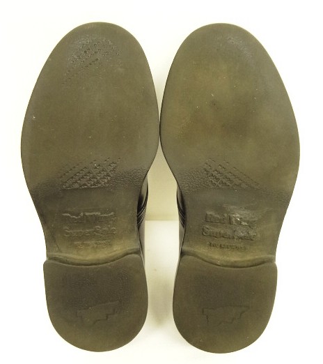 画像: 90'S RED WING 106 "プリント羽タグ" スーパーソール Uチップ ポストマンシューズ ブラック USA製 (VINTAGE)