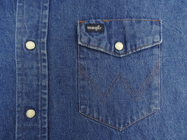 画像: 00'S WRANGLER "MS70119" デニム ウエスタンシャツ インディゴ (VINTAGE)