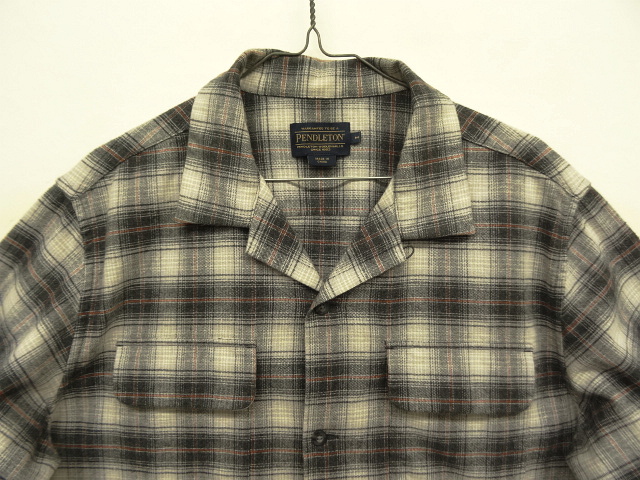画像: 00'S PENDLETON "BOARD SHIRT" コットン オープンカラーシャツ オンブレチェック (VINTAGE)
