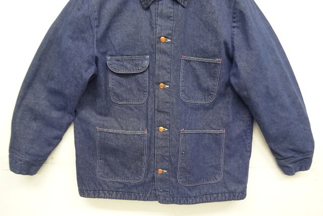 画像: 70'S WRANGLER 裏地ブランケット デニム カバーオール ダークインディゴ (VINTAGE)
