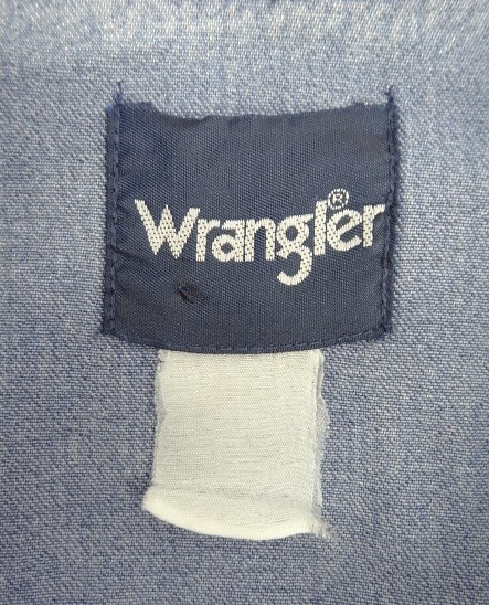 画像2: 00'S WRANGLER "MS70119" デニム ウエスタンシャツ ライトインディゴ (VINTAGE)