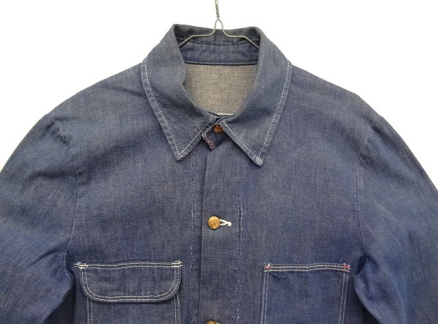 画像: 70'S WRANGLER 裏地無し デニム カバーオール ダークインディゴ (VINTAGE)