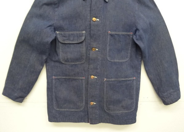 画像: 70'S WRANGLER 裏地無し デニム カバーオール ダークインディゴ (VINTAGE)
