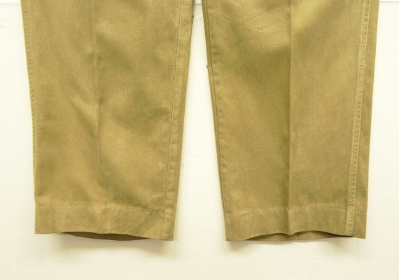 画像: 90'S RALPH LAUREN ツープリーツ モールスキンパンツ 42TALONジップ タン USA製 (VINTAGE)