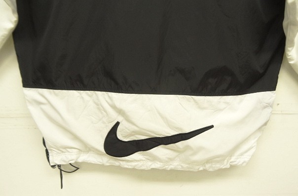 画像: 90'S NIKE 白タグ 裏地付き ナイロンジャケット ブラック/ホワイト (VINTAGE)