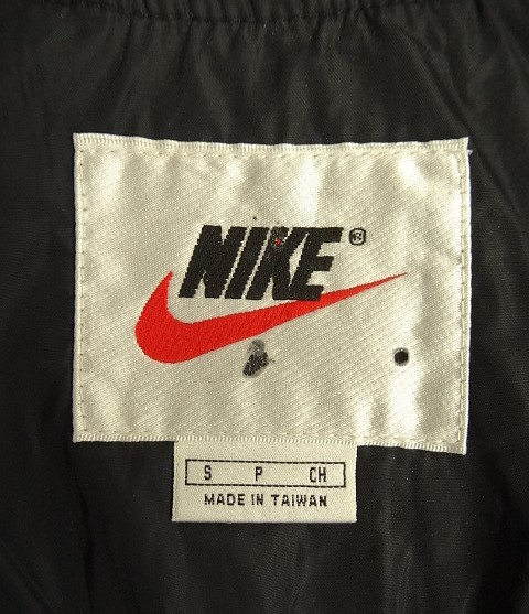 画像2: 90'S NIKE 白タグ 裏地付き ナイロンジャケット ブラック/ホワイト (VINTAGE)