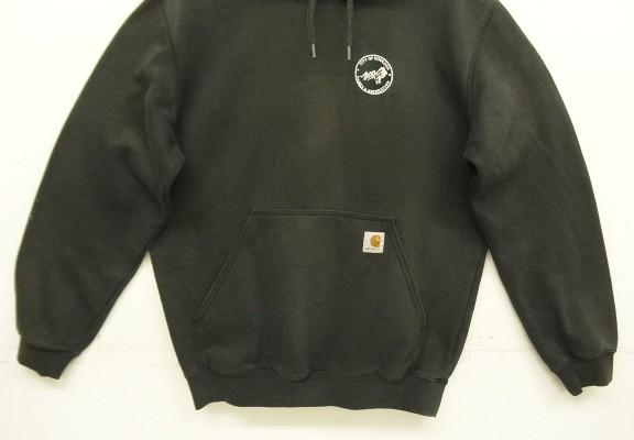 画像: CARHARTT プルオーバー スウェット パーカー フェードブラック (VINTAGE)