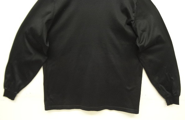 画像: 90'S LANDS' END モックネック 長袖 Tシャツ ブラック USA製 (VINTAGE)