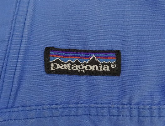 画像: 80'S PATAGONIA 旧タグ ナイロン アノラックジャケット ブルー USA製 (VINTAGE)