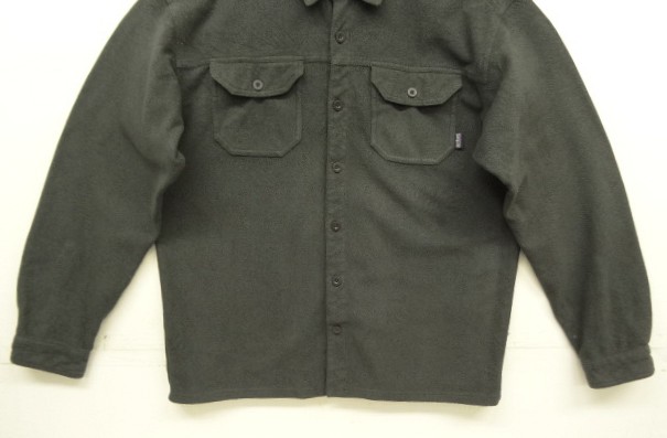 画像: 08'S PATAGONIA フラップポケット 長袖 フリースシャツ チャコール (VINTAGE)