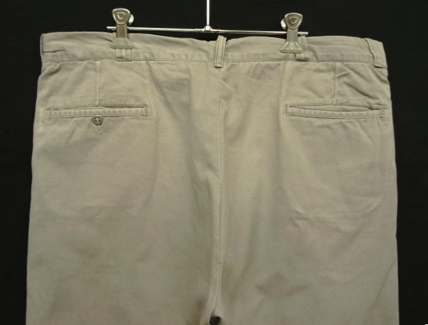 画像: 60'S BOAT SAIL CLOTH "SANFORIZED" コットン100% ワークパンツ TALON製アルミジップ USA製 (VINTAGE)