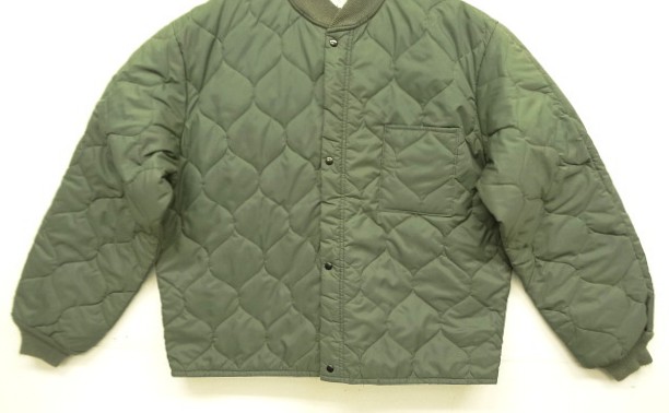 画像: 00'S アメリカ軍 USAF "CWU-9/P" キルティング ライナージャケット セージグリーン (VINTAGE) 