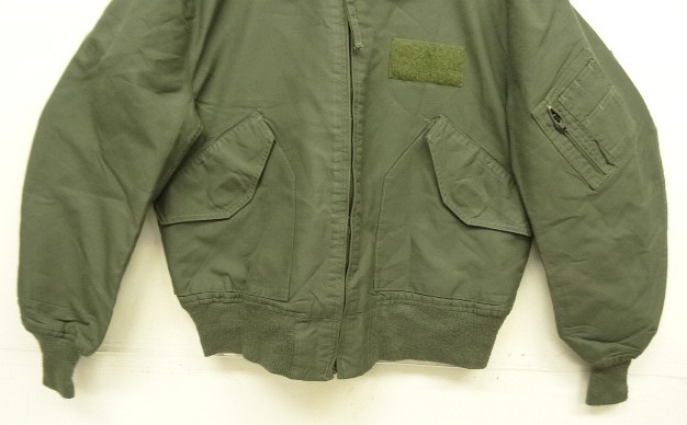 画像: 00'S アメリカ軍 USAF "CWU-36/P" アラミド フライトジャケット セージグリーン (VINTAGE) 