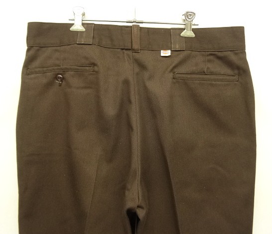画像: 80'S DICKIES 874 チビタグ ワークパンツ ブラウン W38L31 USA製 (VINTAGE)