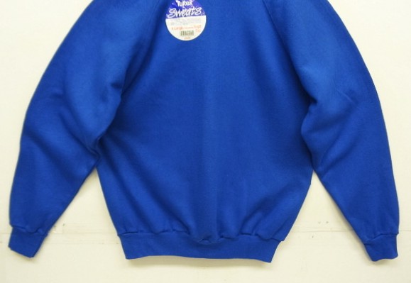 画像: 80'S TULTEX ラグランスリーブ クルーネック スウェットシャツ ブルー USA製 (DEADSTOCK)
