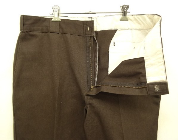 画像: 80'S DICKIES 874 チビタグ ワークパンツ ブラウン W38L31 USA製 (VINTAGE)