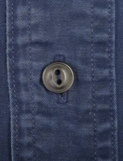 画像3: 90'S GAP 旧タグ コットンツイル 長袖 ワークシャツ ネイビー (VINTAGE)