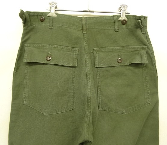 画像: 60'S アメリカ軍 US ARMY "OG107" 初期モデル コットンサテン 平ボタン ベイカーパンツ (VINTAGE)