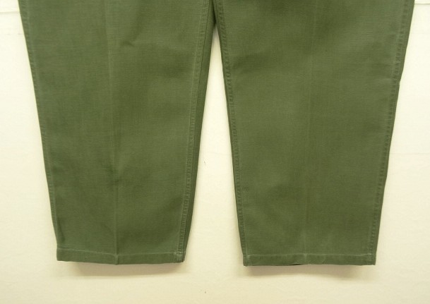 画像: 60'S アメリカ軍 US ARMY "OG107" 初期モデル コットンサテン 平ボタン ベイカーパンツ (VINTAGE)