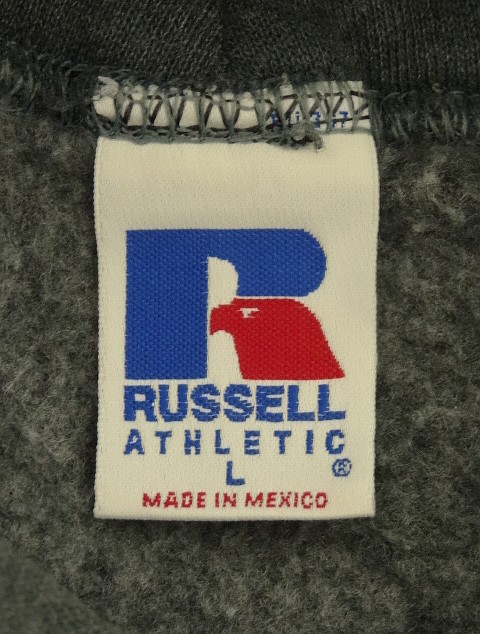 画像2: 90'S RUSSELL ATHLETIC プルオーバー スウェットパーカー ダークグレー メキシコ製 (VINTAGE)