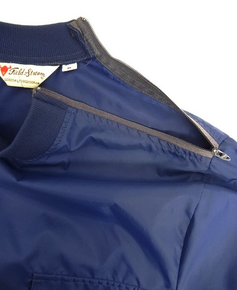 画像3: 80'S FIELD & STREAM 三角タグ ナイロンジャケット ネイビー TALONジップ (VINTAGE)