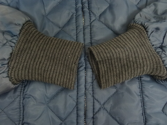 画像: 70'S UNKNOWN 裏地サーマル キルティングジャケット ネイビー SIMCOアルミジップ (VINTAGE)