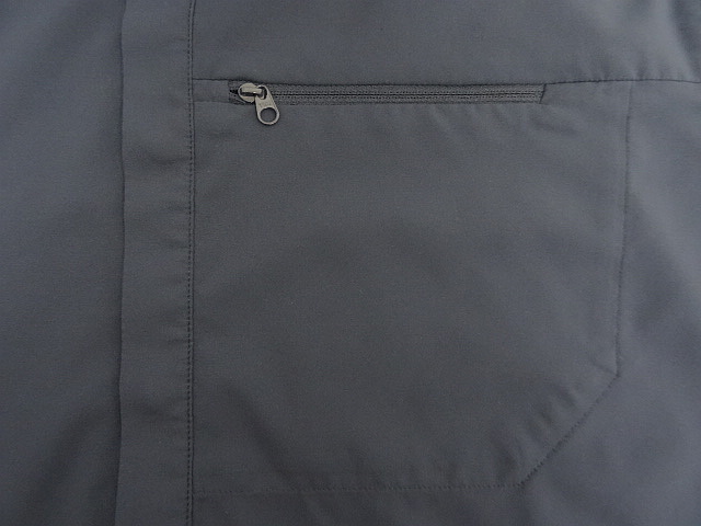 画像: ARC'TERYX "SKYLINE LS SHIRT" 比翼付き スナップボタン ナイロンシャツ ネイビー (USED)