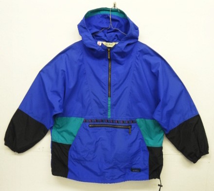 画像1: 90'S LL Bean チロリアンテープ ナイロン アノラックパーカー USA製 (VINTAGE)