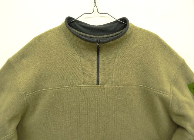 画像: ARC'TERYX 1/4ジップ POLARTEC フリースジャケット カーキ カナダ製 (VINTAGE)