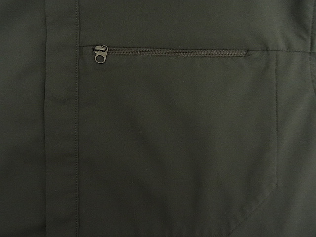 画像: ARC'TERYX "SKYLINE LS SHIRT" 比翼付き スナップボタン ナイロンシャツ ブラック (USED)