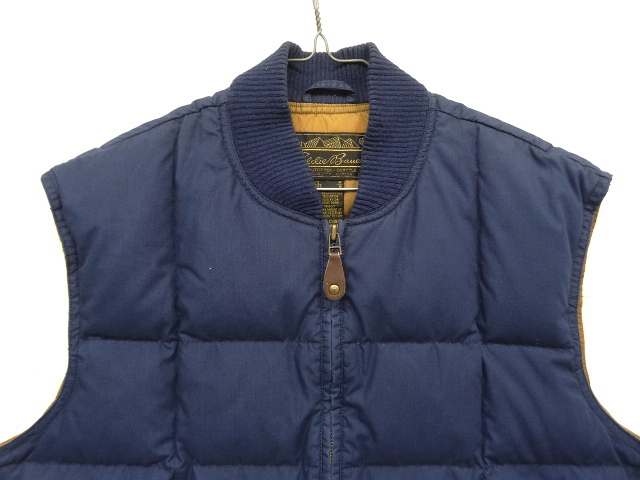 Eddie bauer 黒タグベージュダウンベスト d149-05-0001_1.jpg